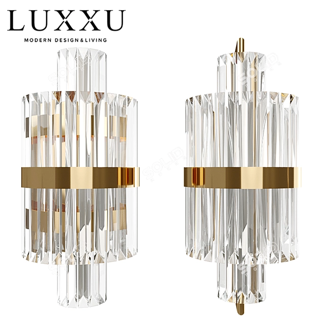 Luxxu Liberty Wall Sconces: Elegant and Stylish Lighting 3D model image 1