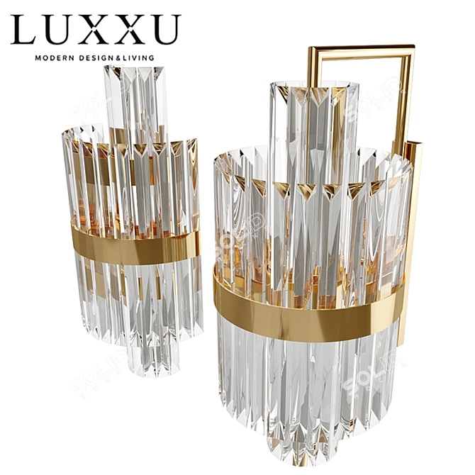 Luxxu Liberty Wall Sconces: Elegant and Stylish Lighting 3D model image 2