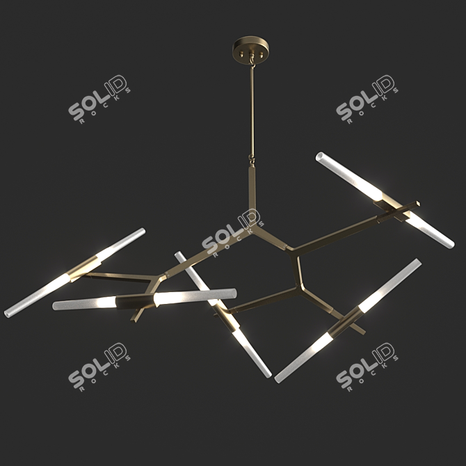 Radiant Sputnik Chandelier 3D model image 1