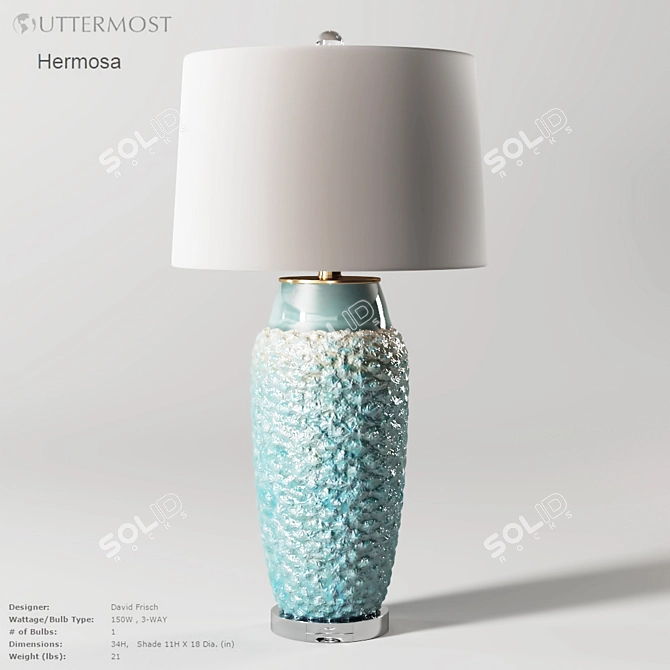 Elegance Redefined: Uttermost Hermosa 3D model image 1