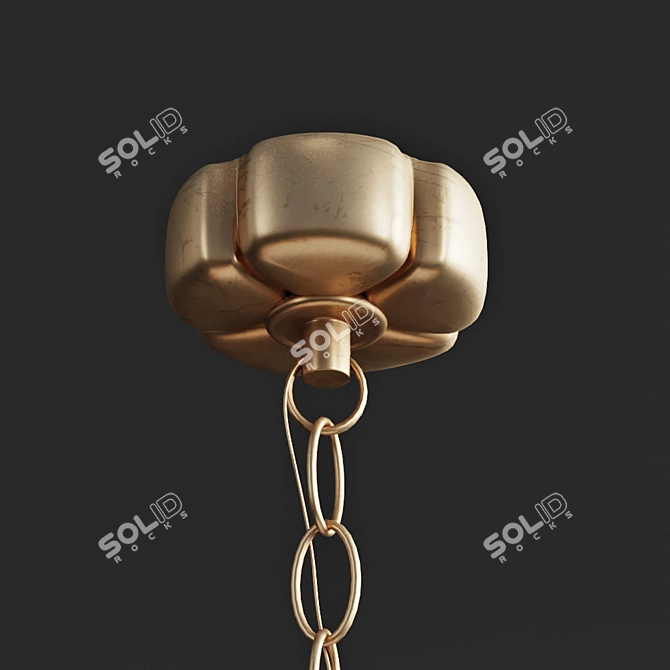 Elegant Arabelle Pendant Lighting 3D model image 3