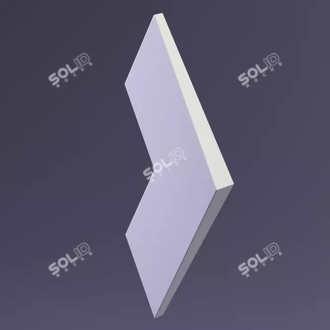 NORD 3D Gypsum Panel: Stunning Design Solution 3D model image 1