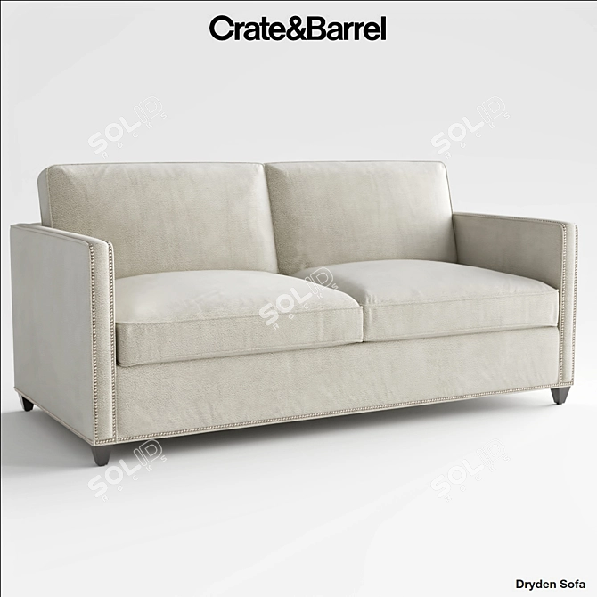 Modern Comfort: Dryden Sofa 3D model image 1