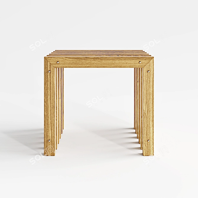 Shower Bench: Comfort and Accessibility 3D model image 3