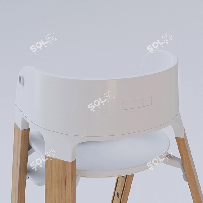 Stokke Steps High Chair 3D model image 3