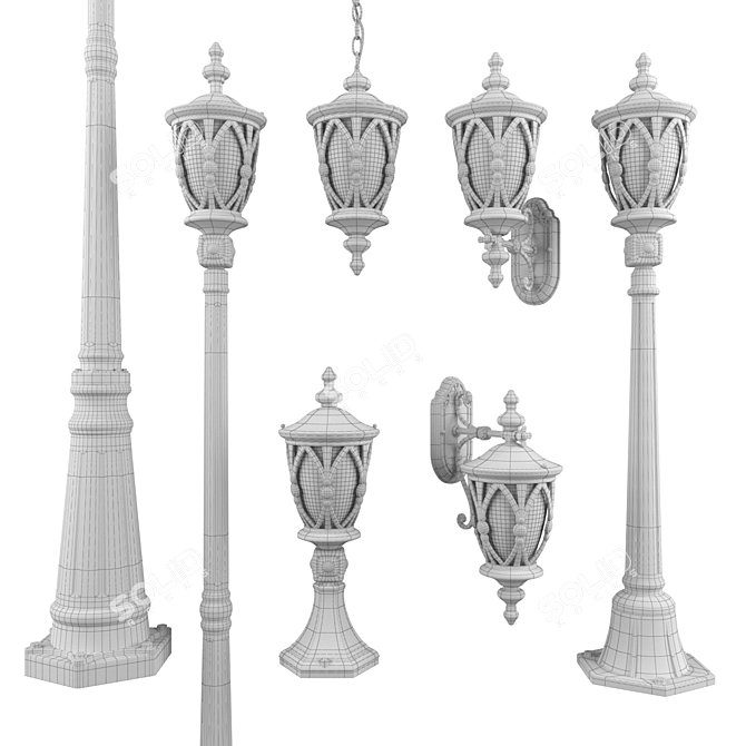 Maytoni Rua Augusta Outdoor Lamp 3D model image 3