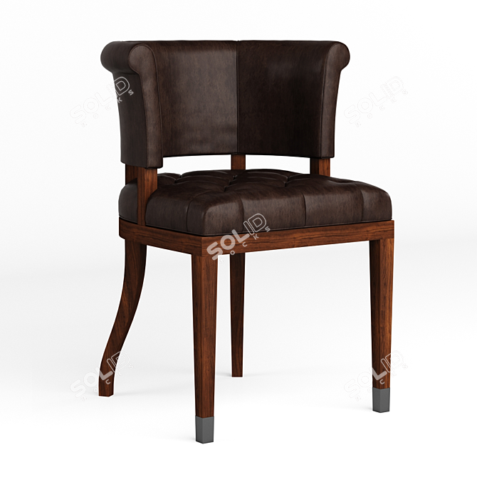 Elegant Classic Chair 3D model image 1