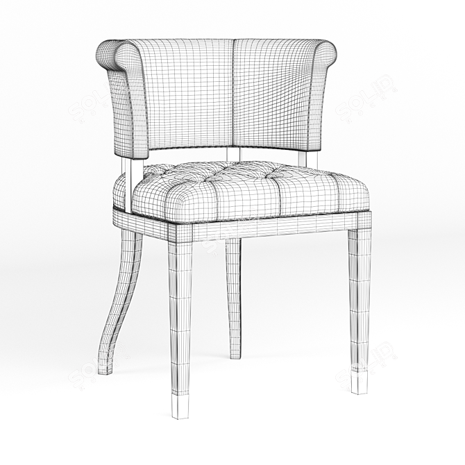 Elegant Classic Chair 3D model image 3