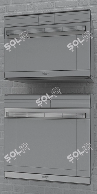 HotPoint Oven and Microwave Combo 3D model image 3