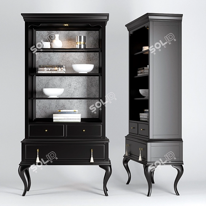 Translation (if needed): Showcase from Cynthia Rowley for Hooker Furniture
Size: W110cm x D48cm x H215cm

 3D model image 1