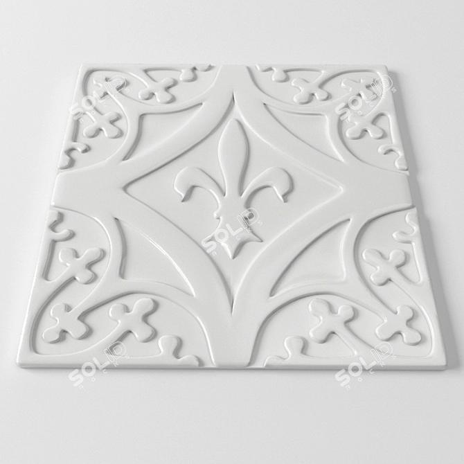 Waterworks Church Tile: Elegant Decor for Any Space 3D model image 2