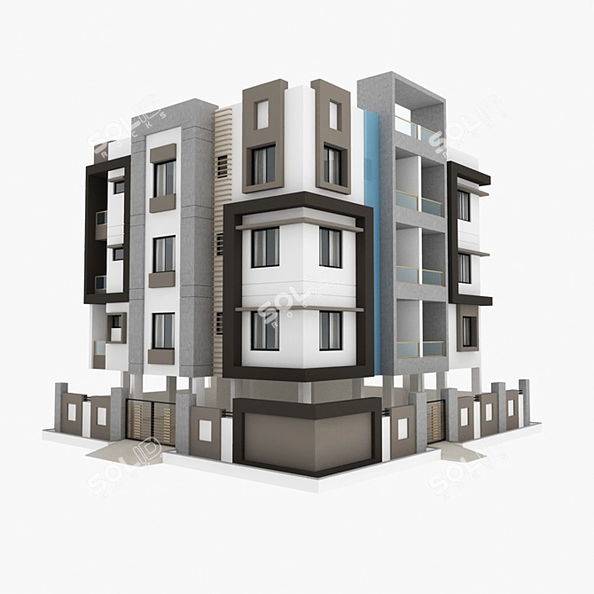 Versatile High-rise Structure 3D model image 1