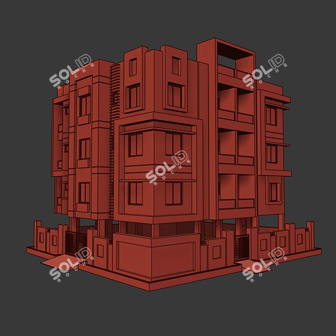 Versatile High-rise Structure 3D model image 3