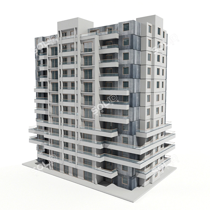 Title: Sleek Urban Architecture 3D model image 1