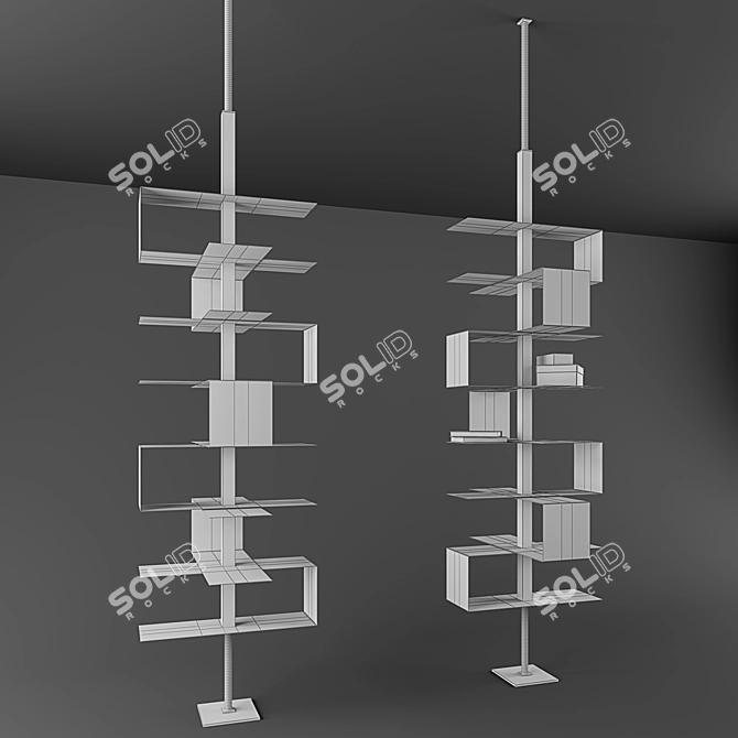 Cattelan Tokyo: Sleek & Spacious Bookshelf 3D model image 2