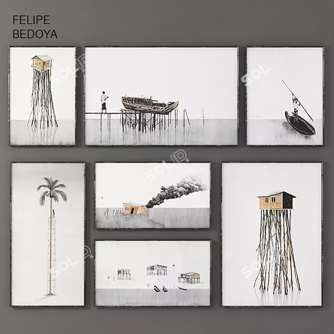 Felipe Bedoya Art|3ds max, FBX, Texture Library & Preview 3D model image 1