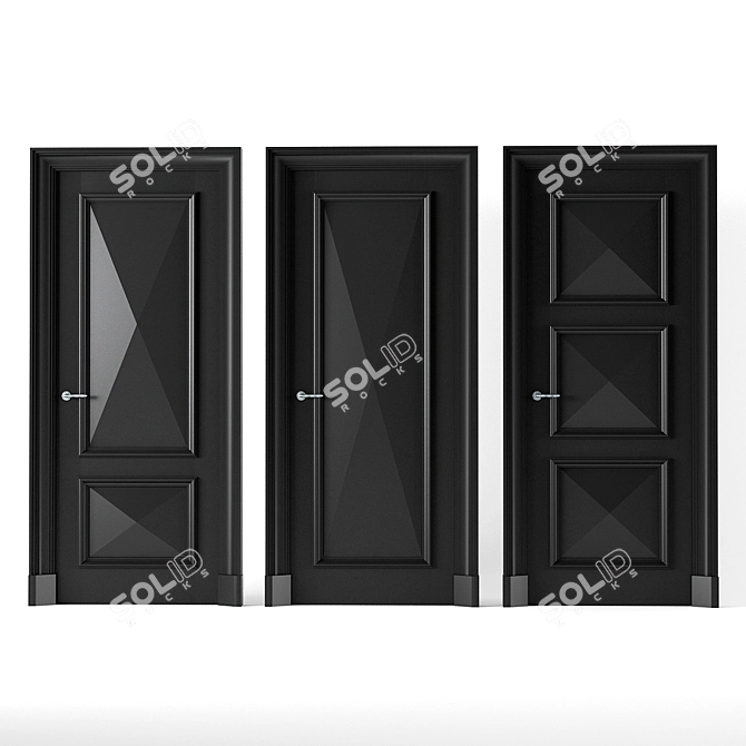 Elegant Entry: V-Ray 3D Door 3D model image 1