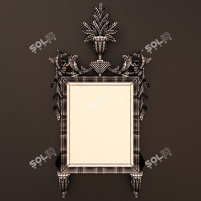 Elegant Italian Louis XXI Mirror 3D model image 3