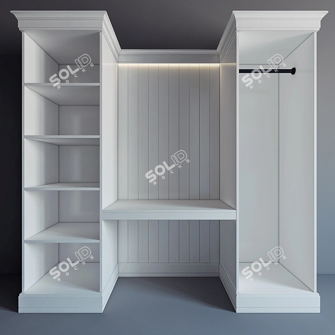 Custom Wardrobe 08 | Height:2200mm | Length:2300mm | Depth:700mm 3D model image 2