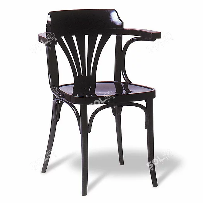 Elegant Comfort: Ton Armchair 3D model image 1