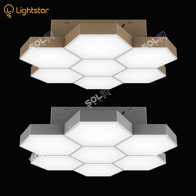 Favo Lightstar LED Ceiling Chandelier 3D model image 1