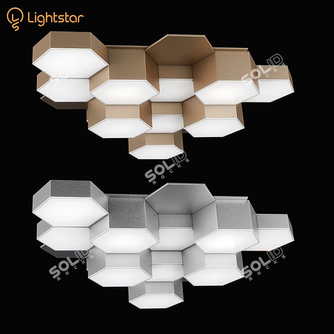 Favo Lightstar Ceiling Chandelier 3D model image 1