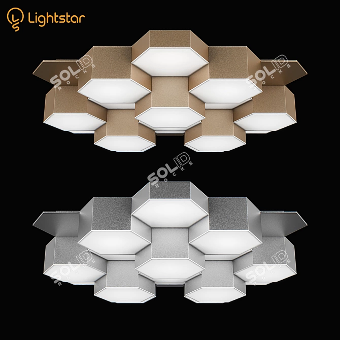 Favo Lightstar Ceiling Chandelier 3D model image 1