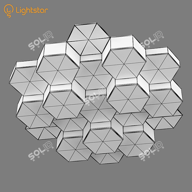 Favo Lightstar Ceiling Chandelier 3D model image 3