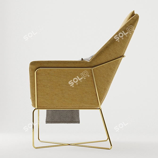 Elegant Relax Armchair 3D model image 3