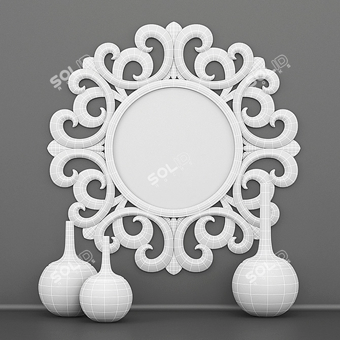 2011 V-Ray Mirror: 1014mm x 428mm x 1139mm 3D model image 2