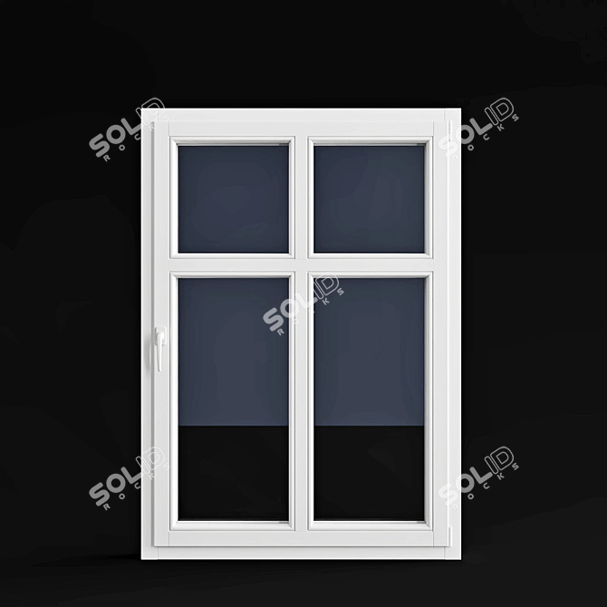 Elegant Arch Window & Door Set 3D model image 2