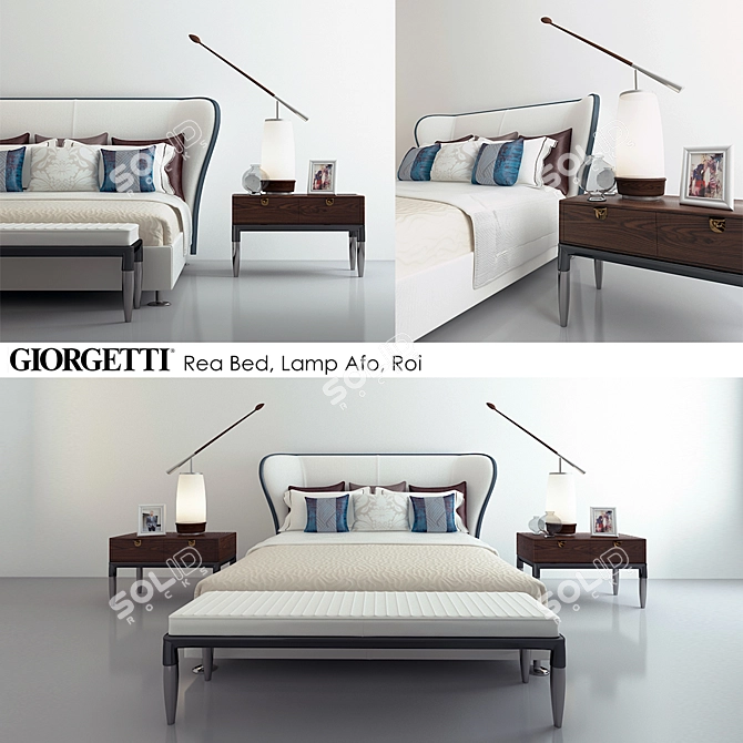 Italian Elegance: Giorgetti Rea, Afo, Roi 3D model image 1