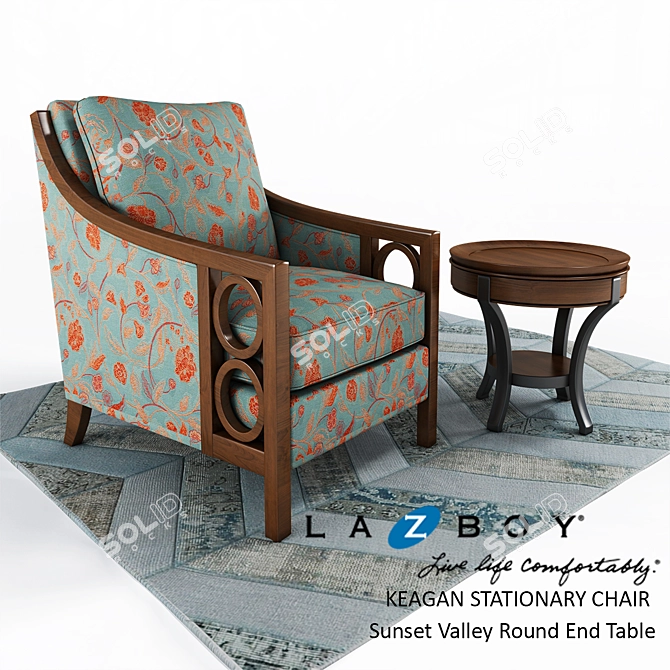 Keagan Chair: The Ultimate in Comfort 3D model image 1