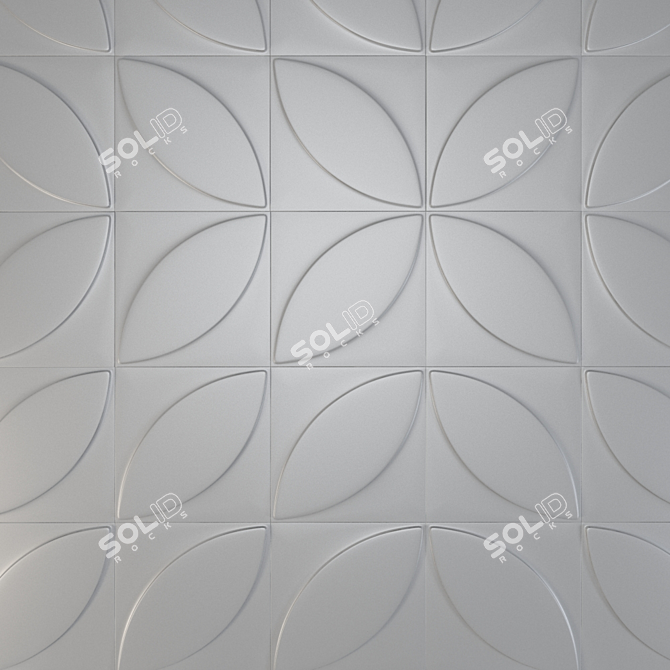 3D Plant Wall Panel 3D model image 1