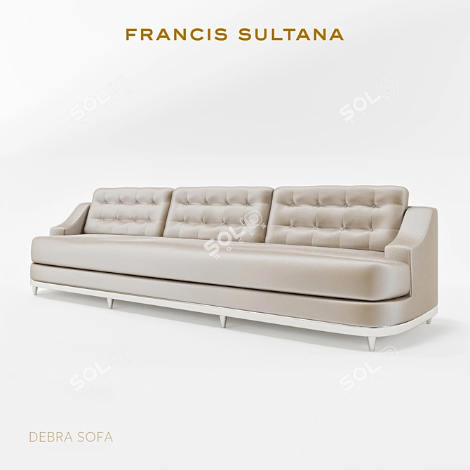 Elegance in Motion: Francis Sultana Debra Sofa 3D model image 1