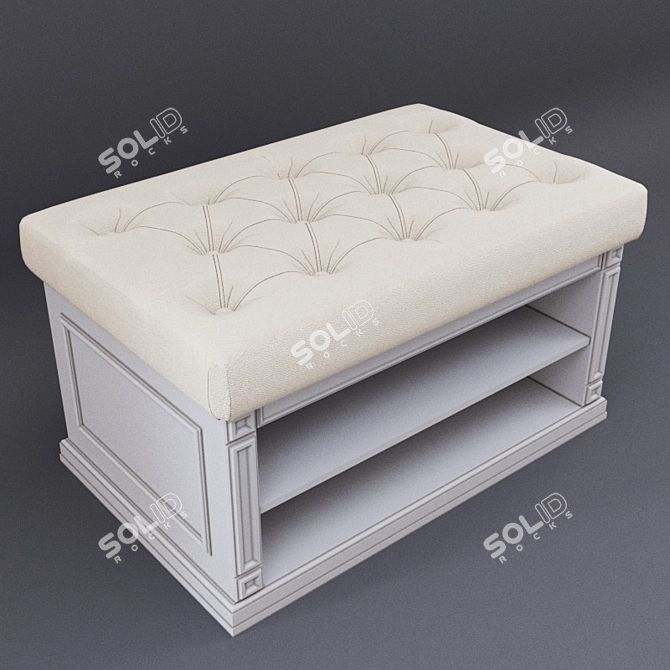 Shoe Storage Bench for Foyer 3D model image 1