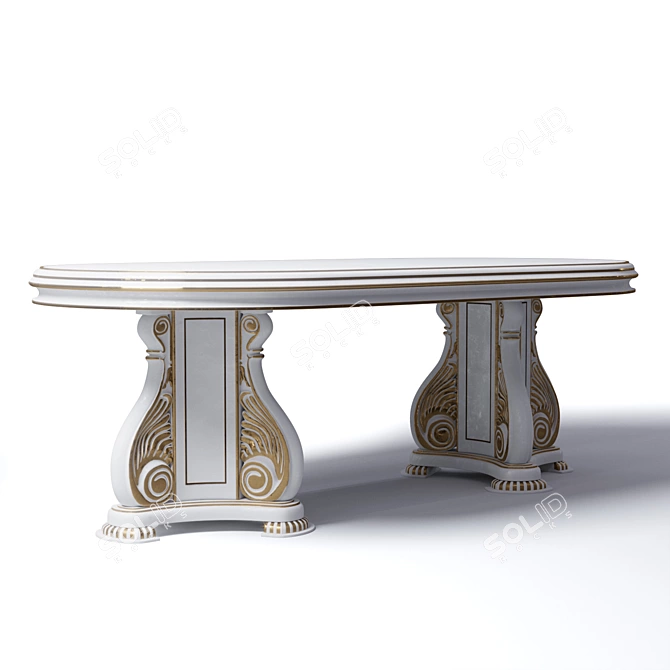 Elegant Moblesa NEO Dining Table 3D model image 1