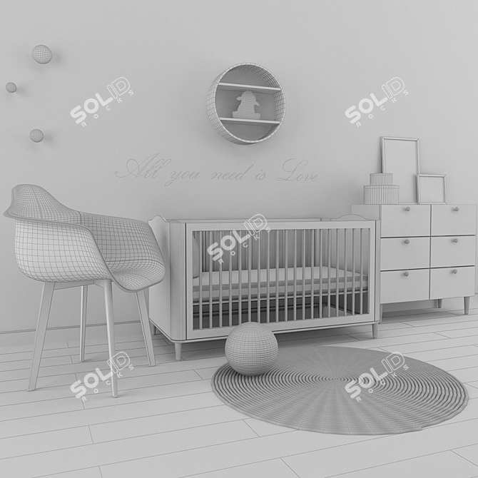 Safari Adventure Kids Room 3D model image 3