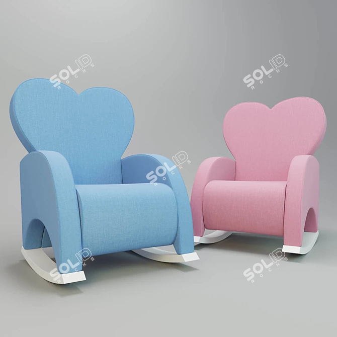 Cozy Rocking Armchair - Micuna Love 3D model image 1