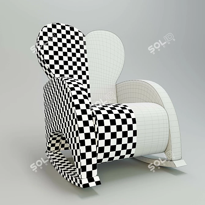 Cozy Rocking Armchair - Micuna Love 3D model image 2