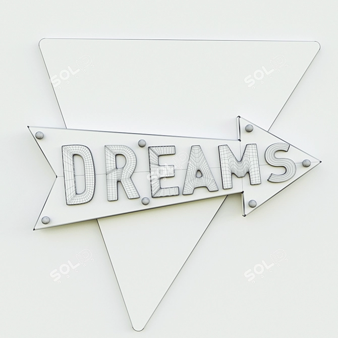 Dream Chaser Wall Light 3D model image 3