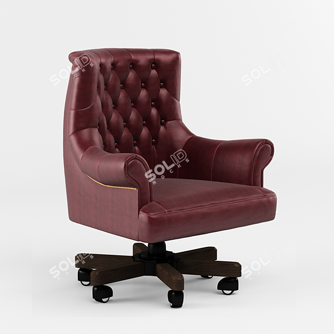 Elegant Mesh Chair 3D model image 1