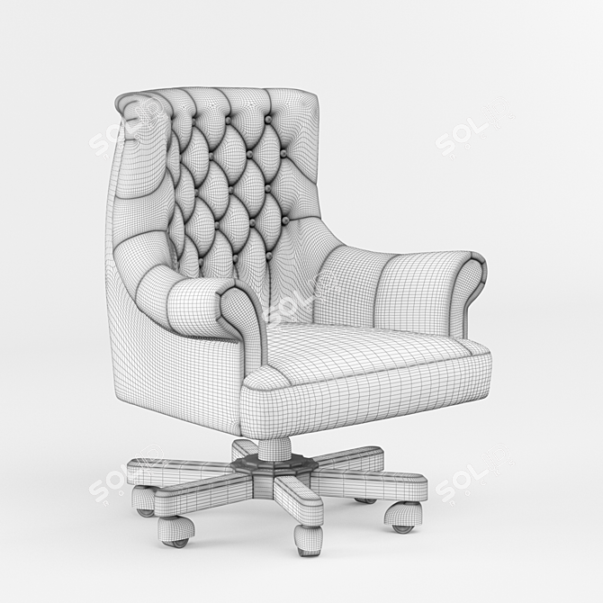 Elegant Mesh Chair 3D model image 2