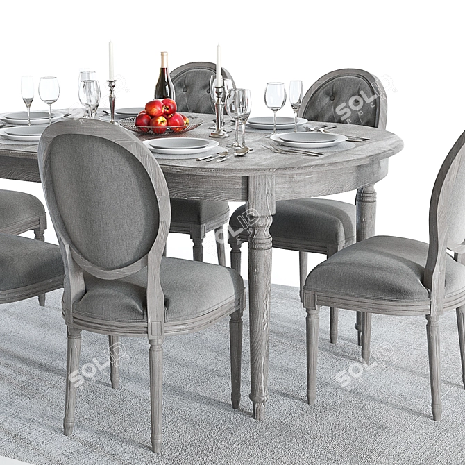 Maison & Louis Dining Set 3D model image 3