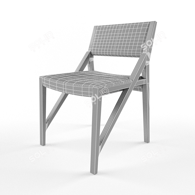 Elegant Fano Chair 3D model image 3