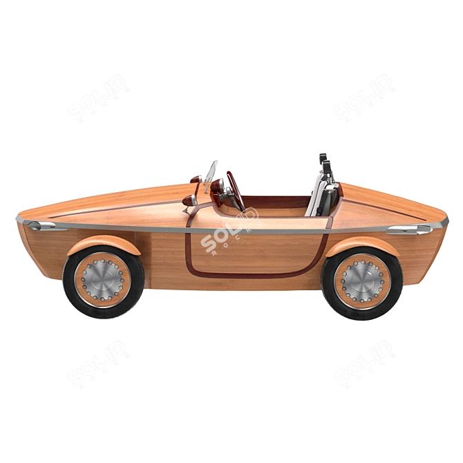 Toyota Setsuna: Wooden Concept Car 3D model image 2