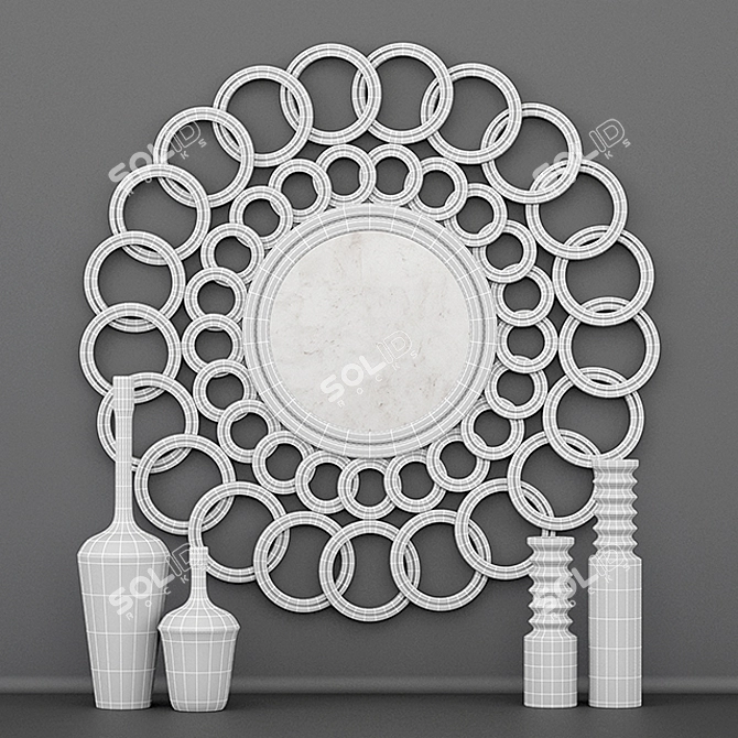  Modern Reflection: Mirror_3 - 3D Model 3D model image 3