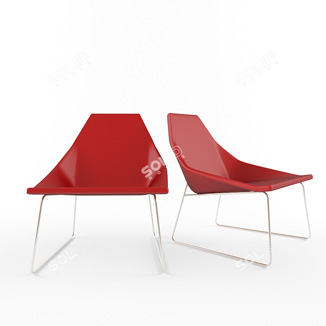 Elegant Elsa Lounge Chair: Ligne Roset 3D model image 1