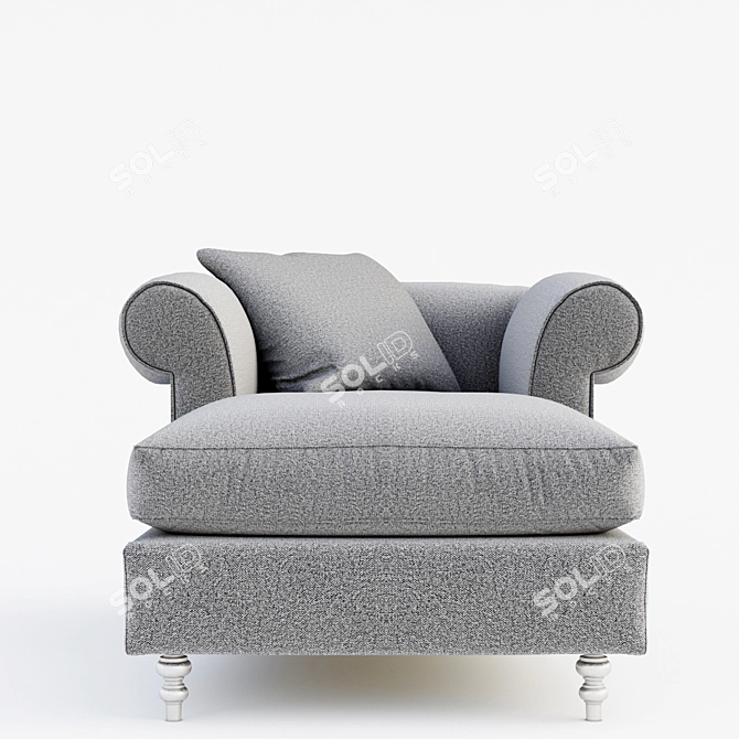 Luxurious SABA Opium Sofa 3D model image 2