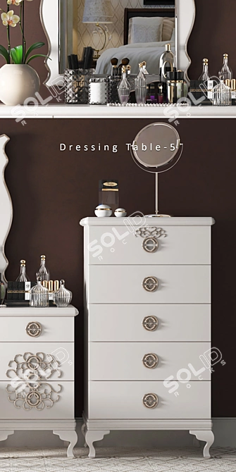 Versatile Dressing Table for MAX 3D Models 3D model image 2